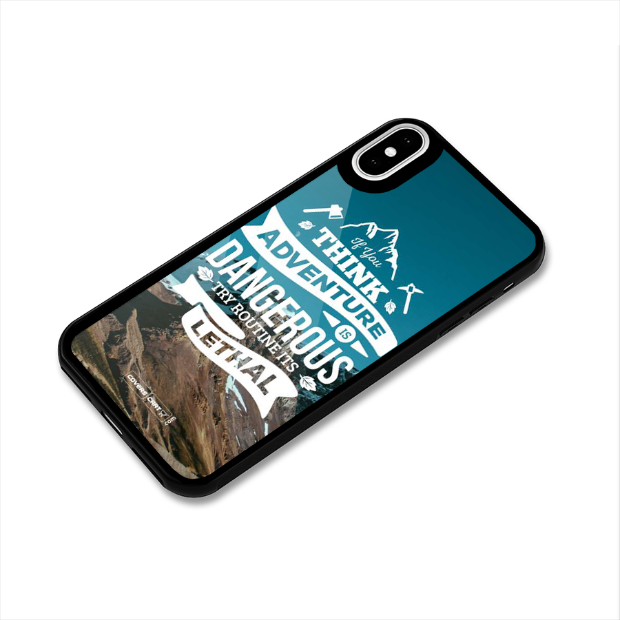 Adventure Dangerous Lethal Glass Back Case for iPhone X