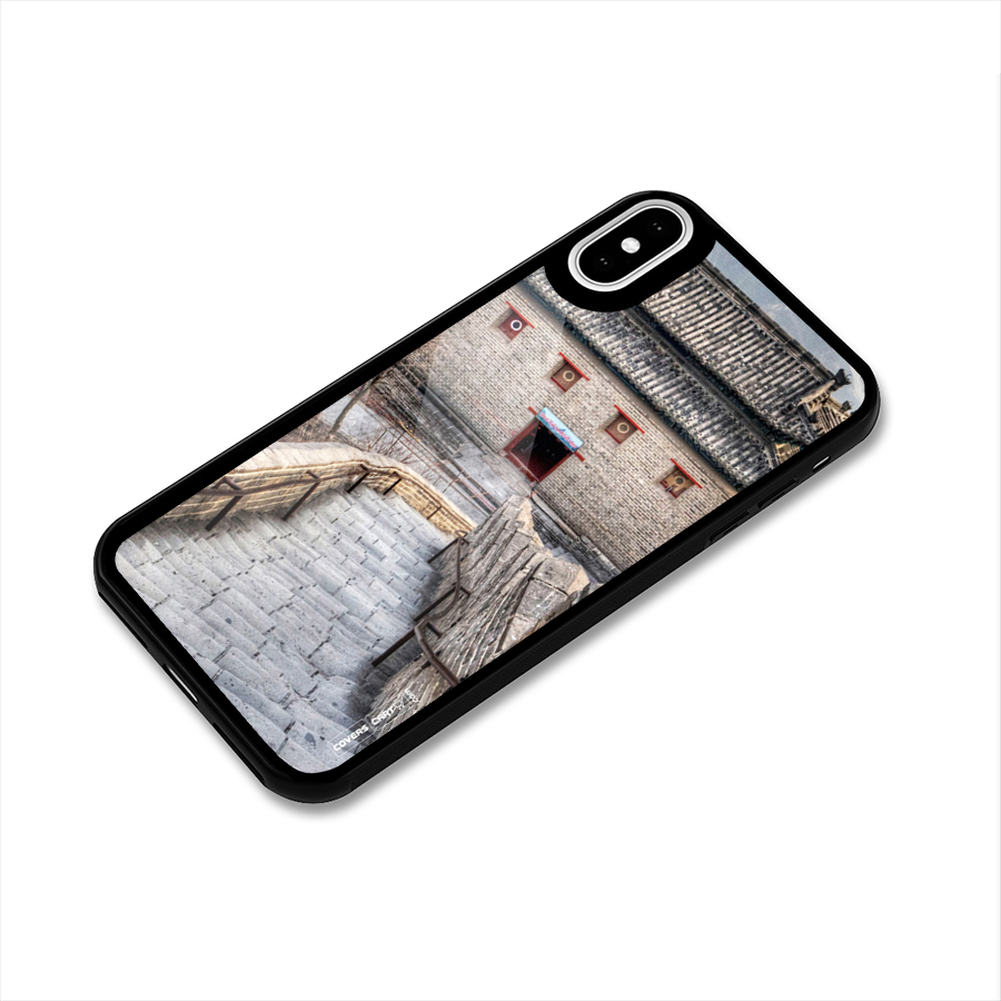 Ancient Strairs Glass Back Case for iPhone X