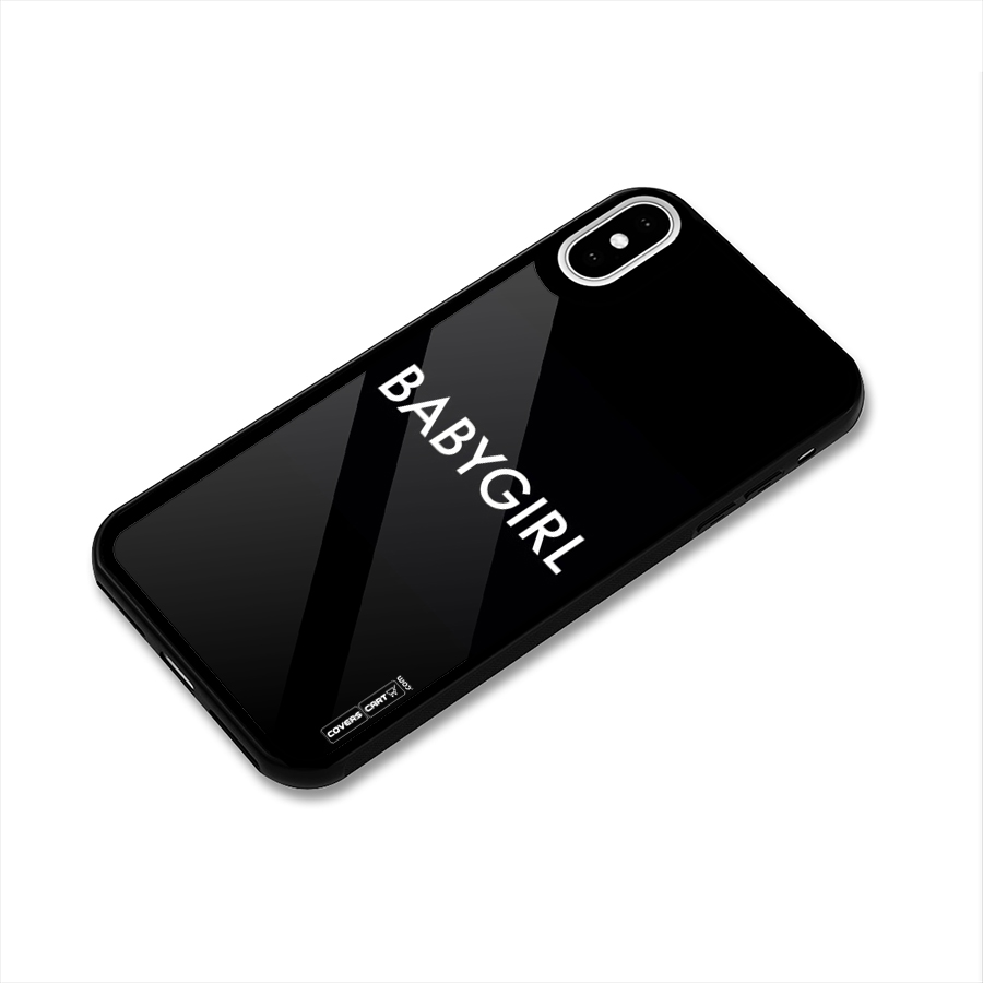 Baby Girl Glass Back Case for iPhone X