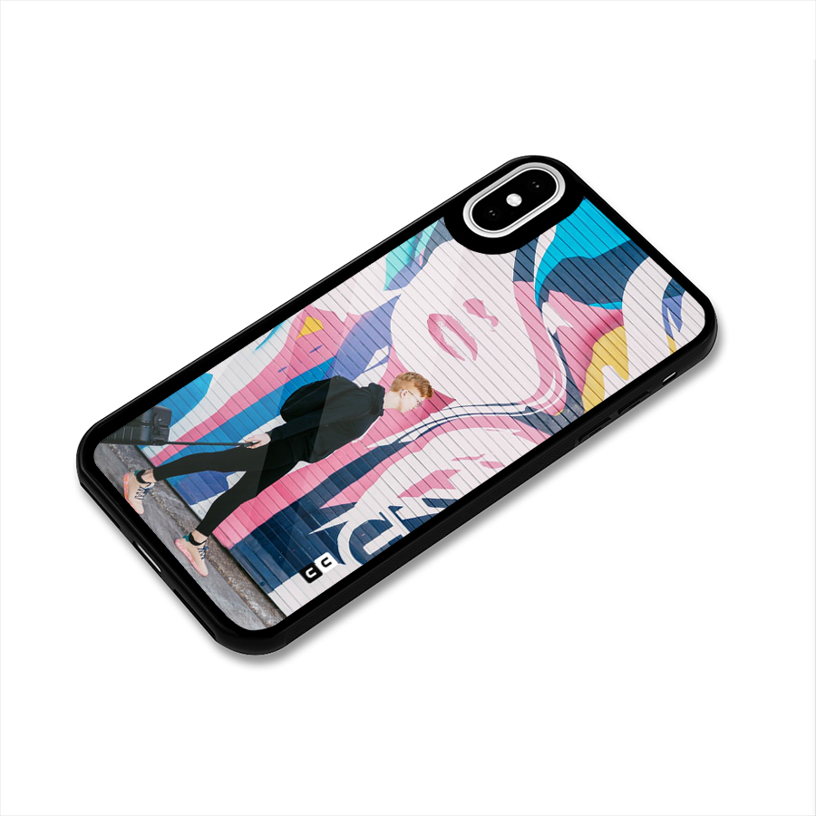 Backpacker Glass Back Case for iPhone X