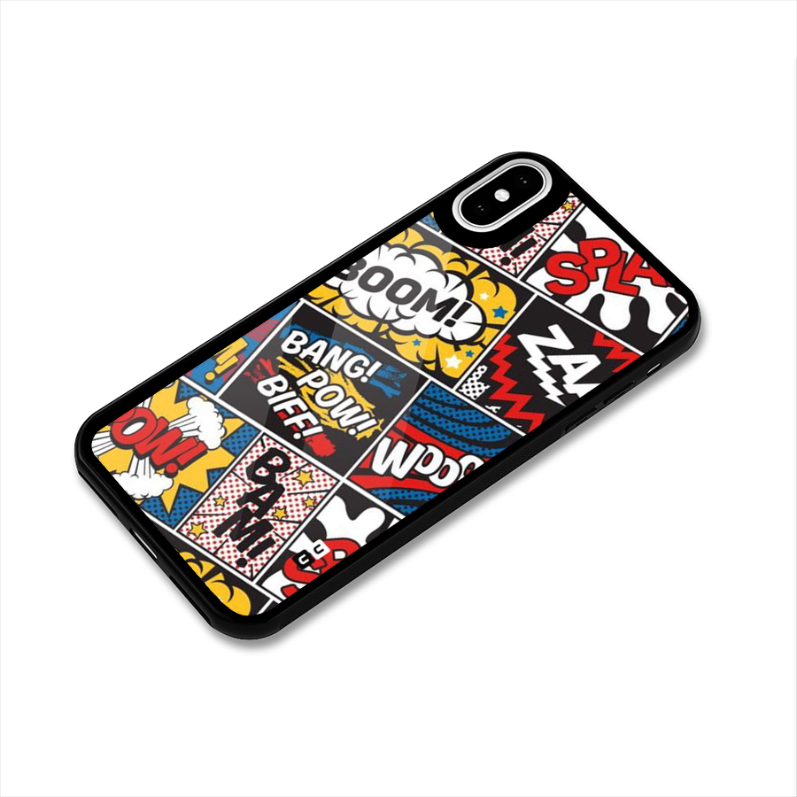 Bam Pattern Glass Back Case for iPhone X