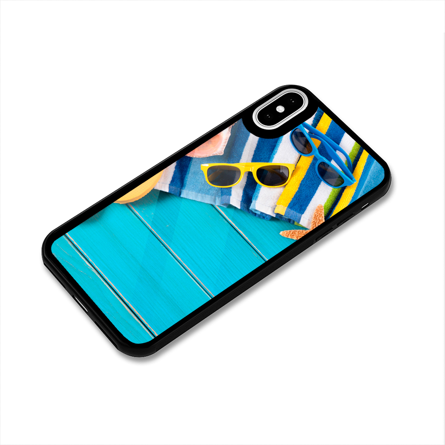 Beach Ready Glass Back Case for iPhone X