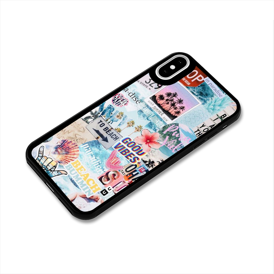 Beaching Life Glass Back Case for iPhone X
