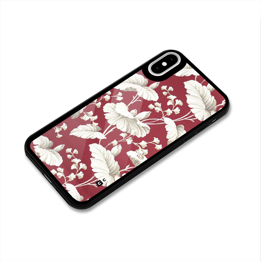 Beautiful Petals Glass Back Case for iPhone X
