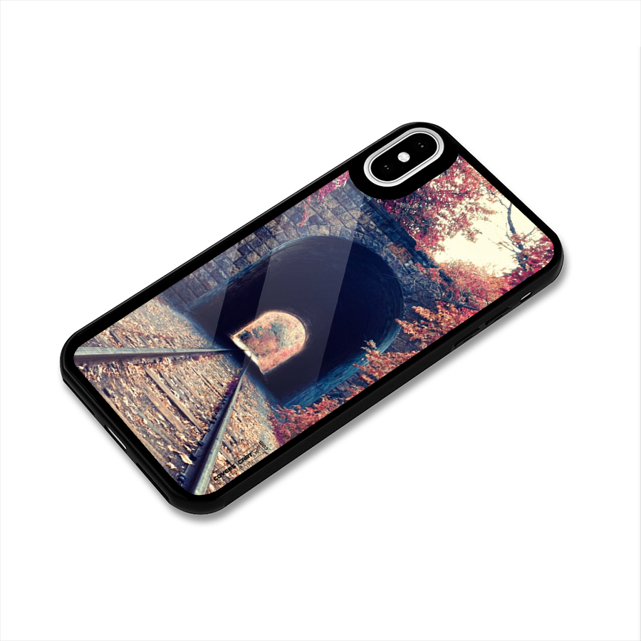 Beautiful Track Glass Back Case for iPhone X