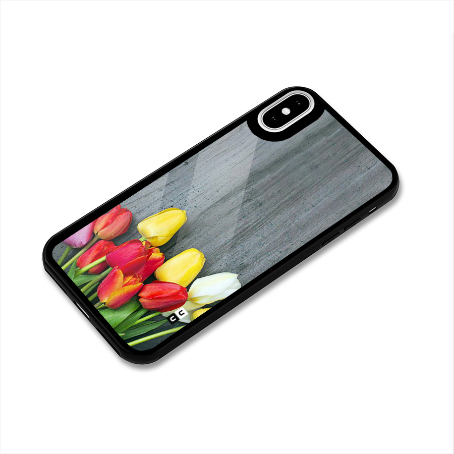 Bloom Grey Glass Back Case for iPhone X