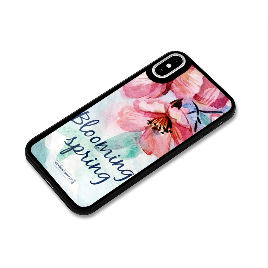 Blooming Spring Glass Back Case for iPhone X