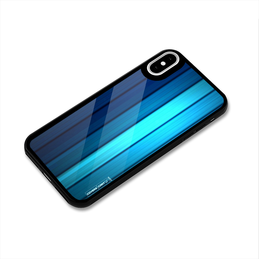Blue Hues Glass Back Case for iPhone X