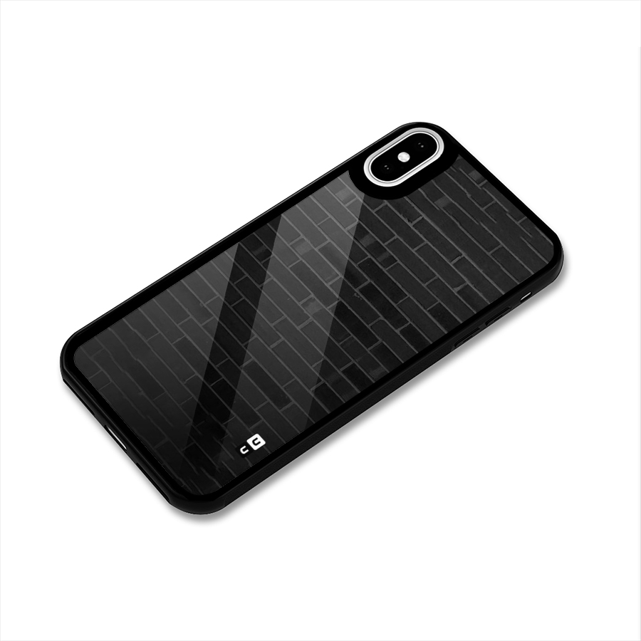 Brick Wall Glass Back Case for iPhone X