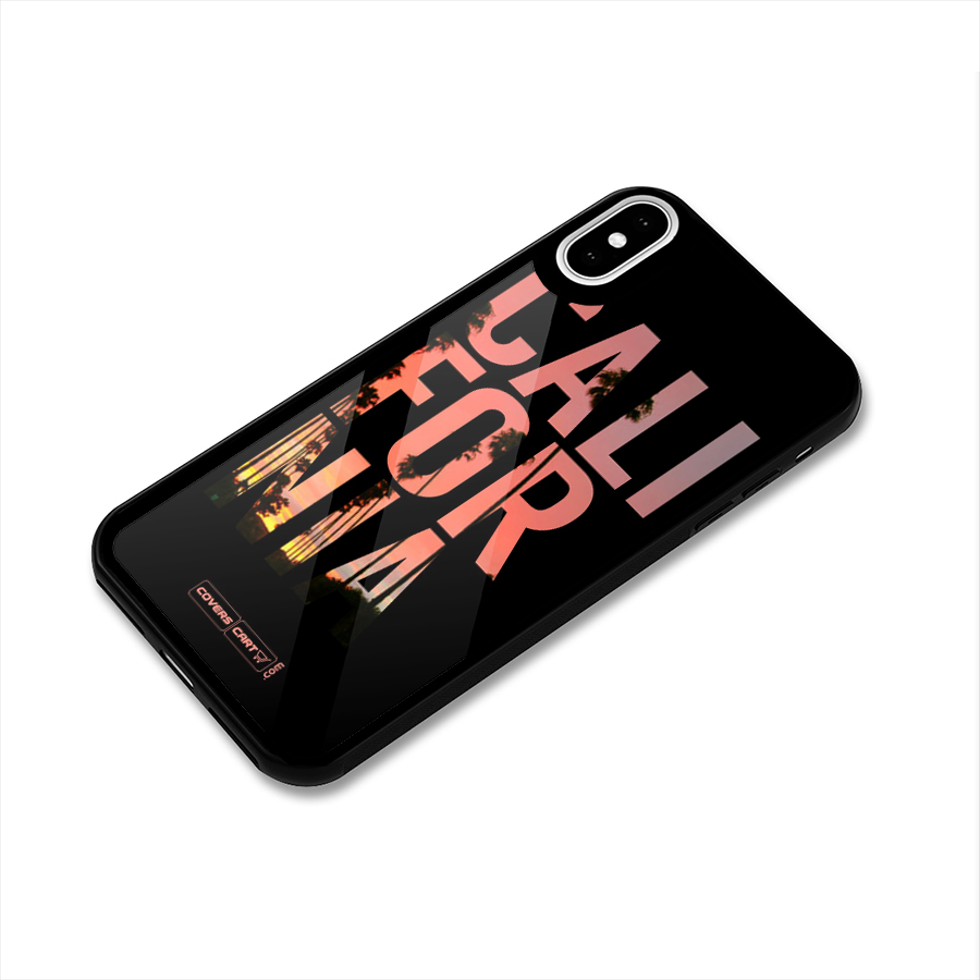 California Glass Back Case for iPhone X