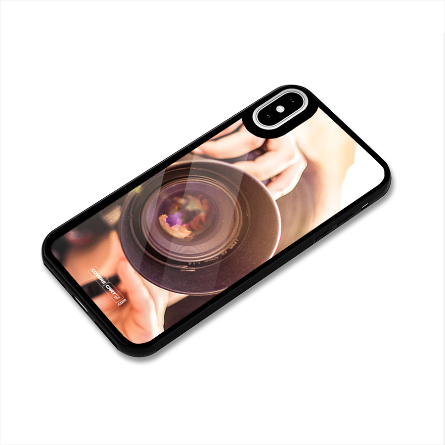 Camera Lovers Glass Back Case for iPhone X