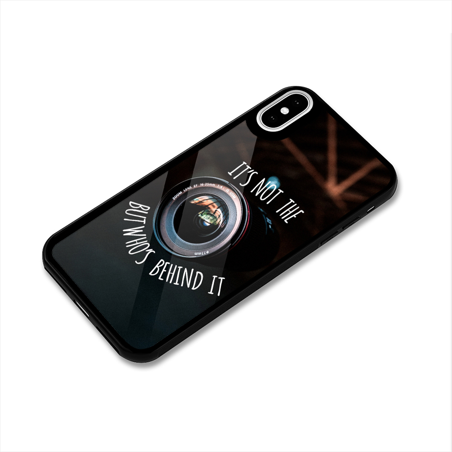 Camera Quote Glass Back Case for iPhone X