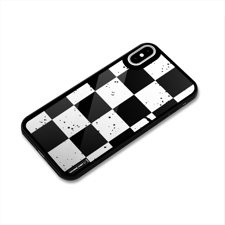 Check Mate Glass Back Case for iPhone X