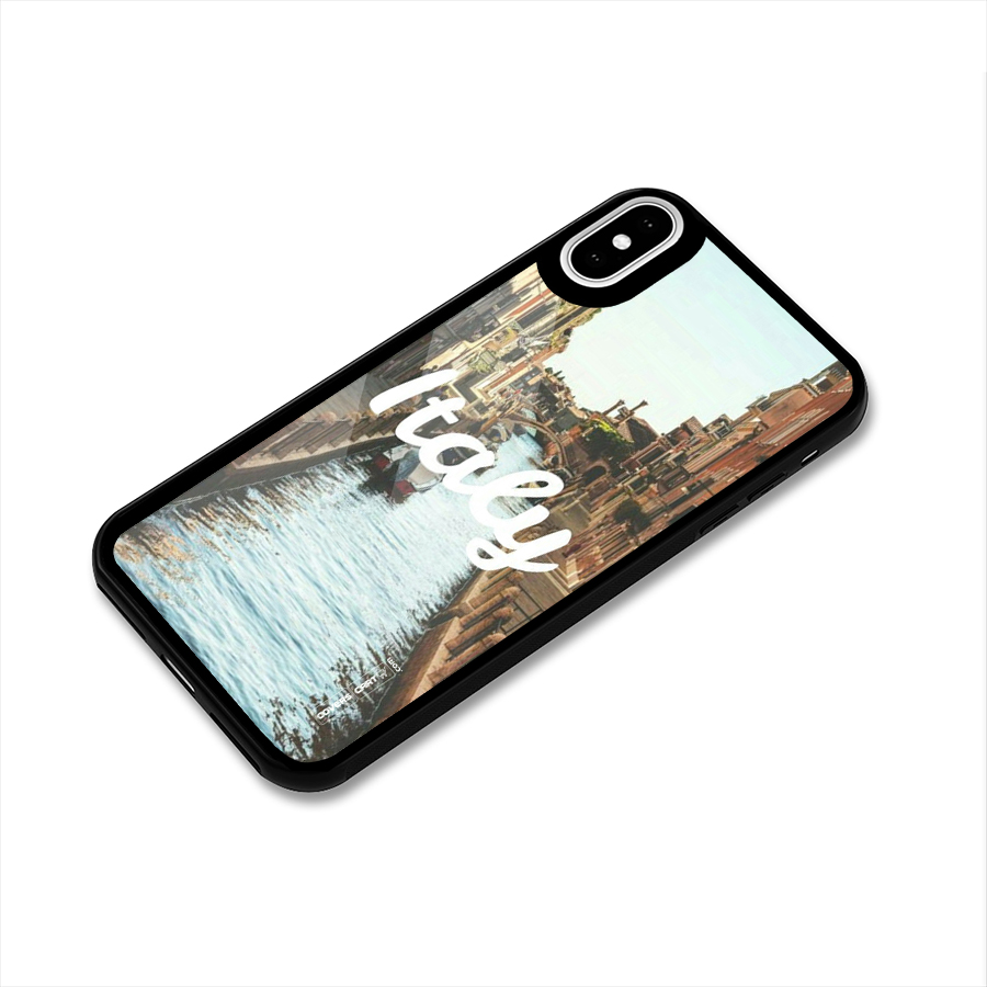 City Travel Glass Back Case for iPhone X
