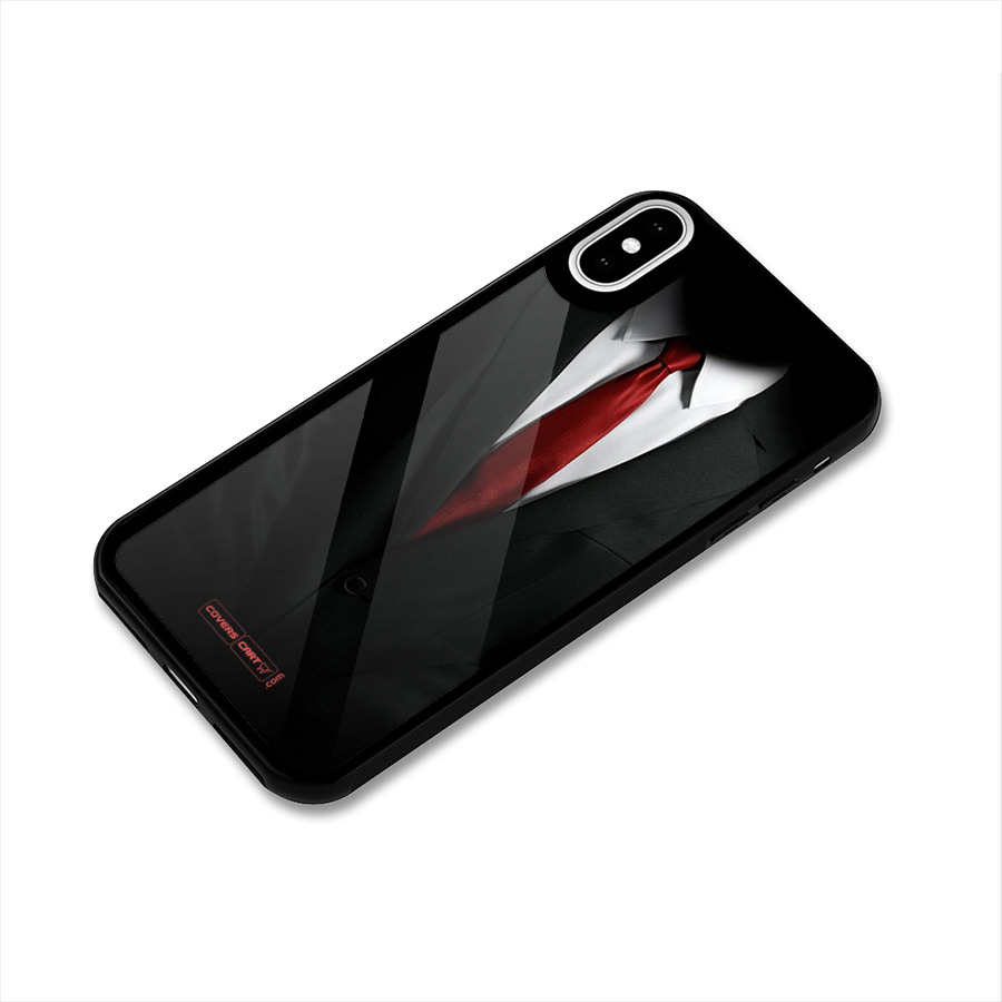 Classic Suit Glass Back Case for iPhone X