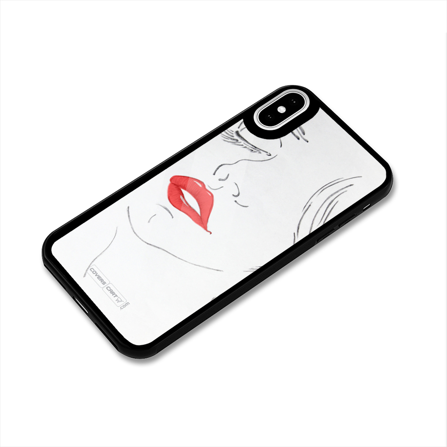 Classy Girl Glass Back Case for iPhone X