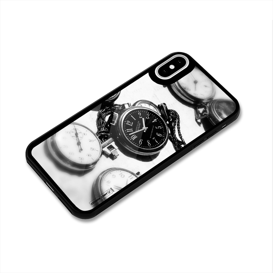 Clock Collection Glass Back Case for iPhone X