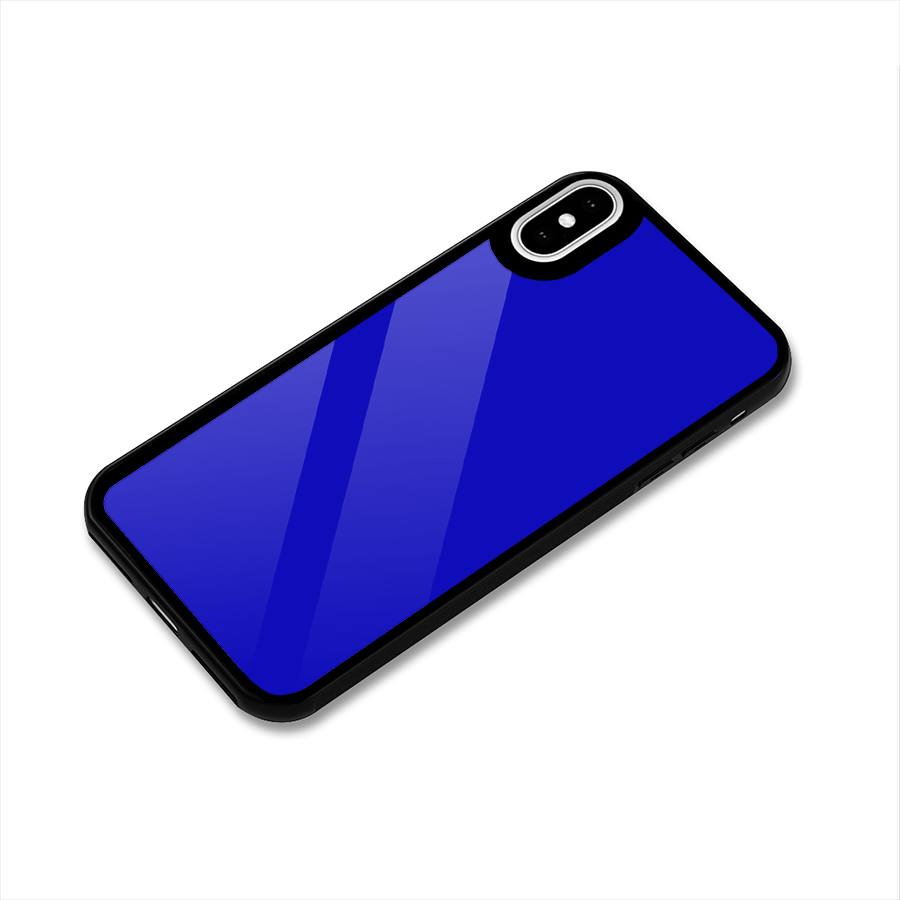 Cobalt Blue Glass Back Case for iPhone X