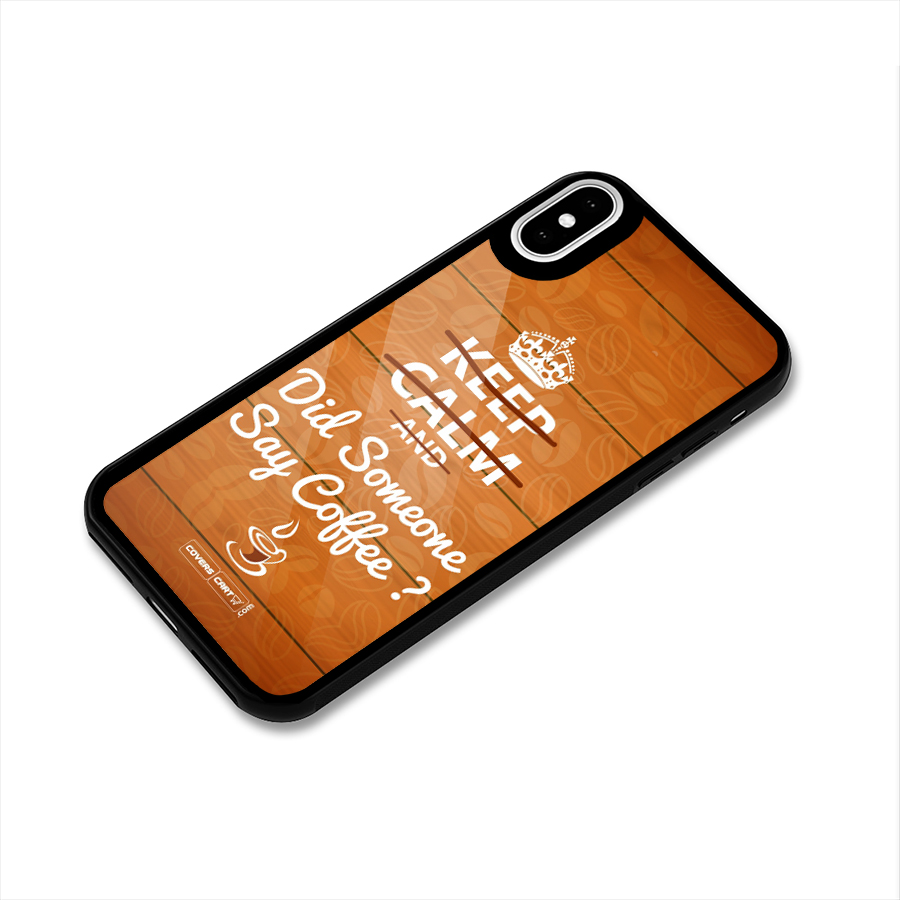 Coffee Ardour Glass Back Case for iPhone X