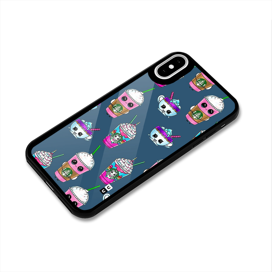 Coffee Mugs Glass Back Case for iPhone X