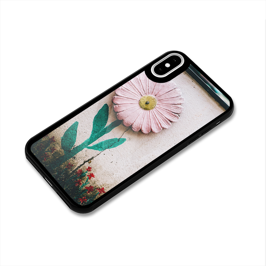 Creativity Flower Glass Back Case for iPhone X