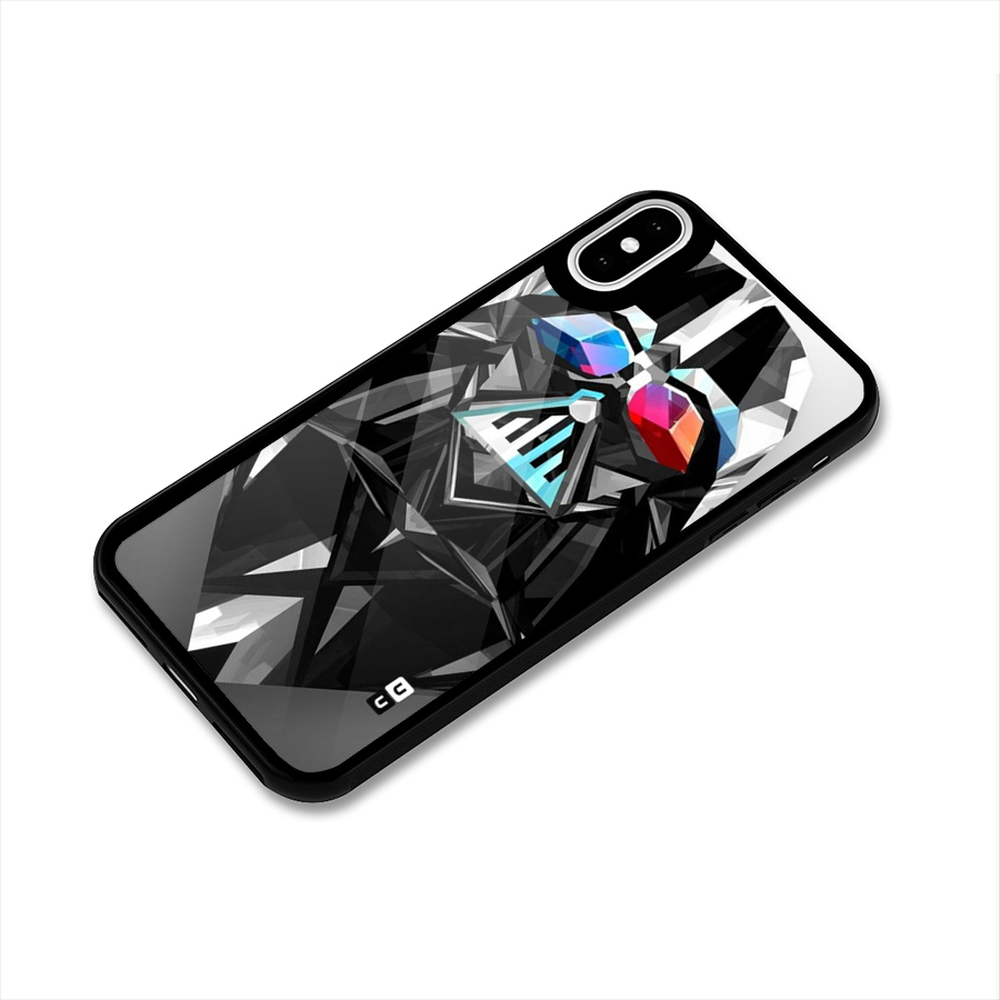 Crystal Robot Glass Back Case for iPhone X