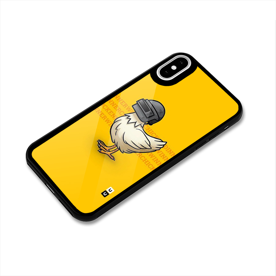 Cute Mask Glass Back Case for iPhone X