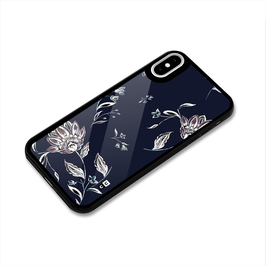 Cute Petals Glass Back Case for iPhone X