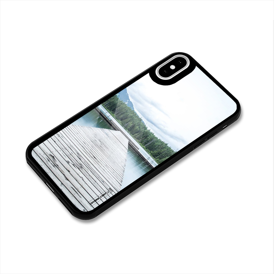 Dock River Glass Back Case for iPhone X