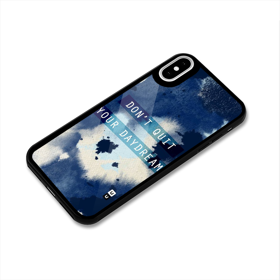 Dont Quit Glass Back Case for iPhone X