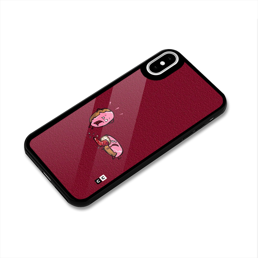 Donut Murder Glass Back Case for iPhone X