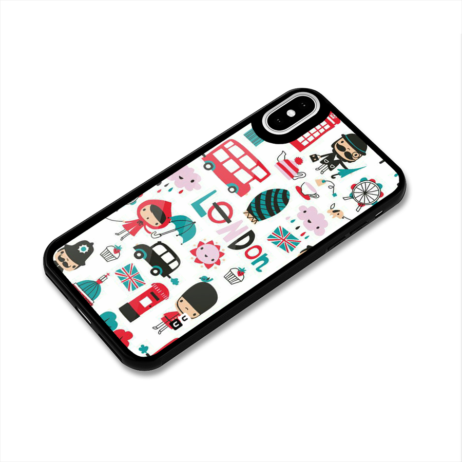 Double Decker Glass Back Case for iPhone X