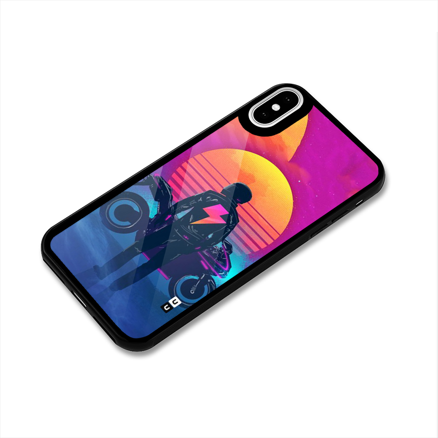 Electric Ride Glass Back Case for iPhone X