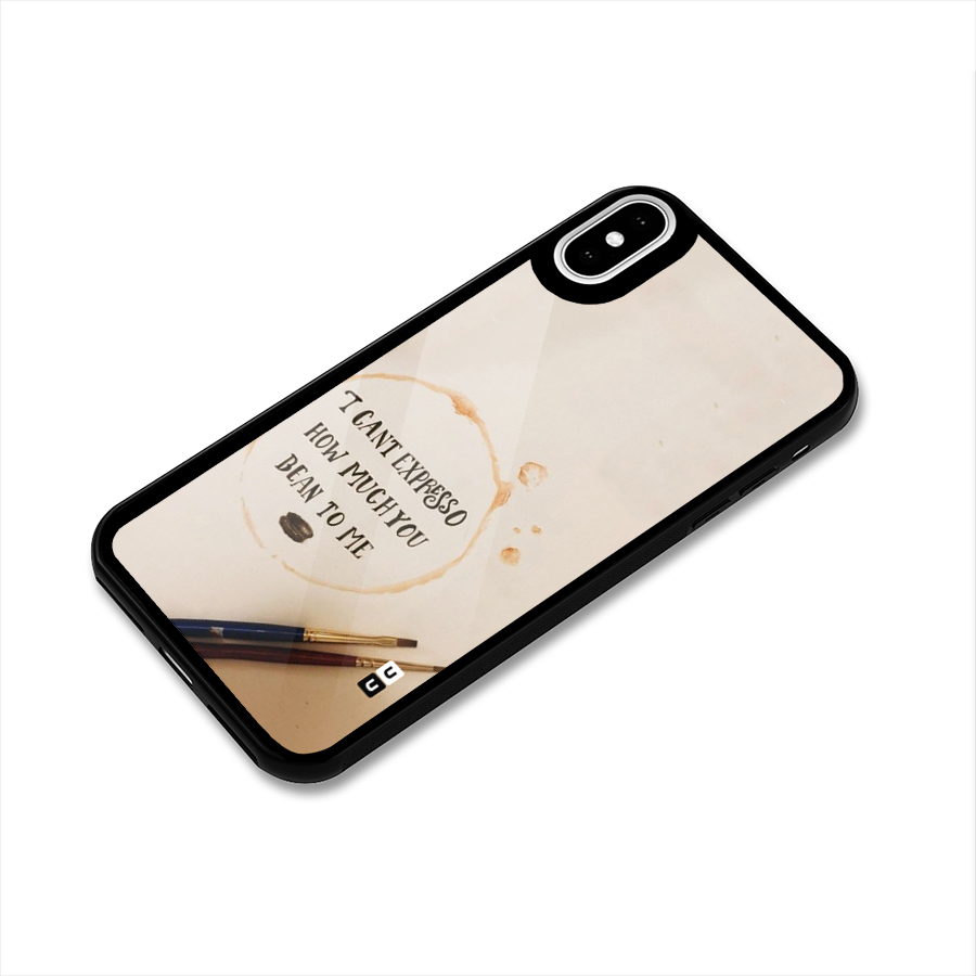 Espresso Bean Glass Back Case for iPhone X