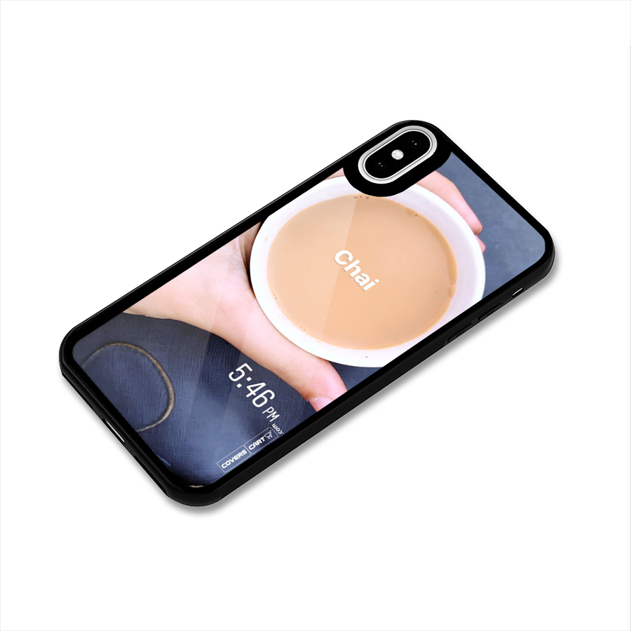 Evening Tea Glass Back Case for iPhone X