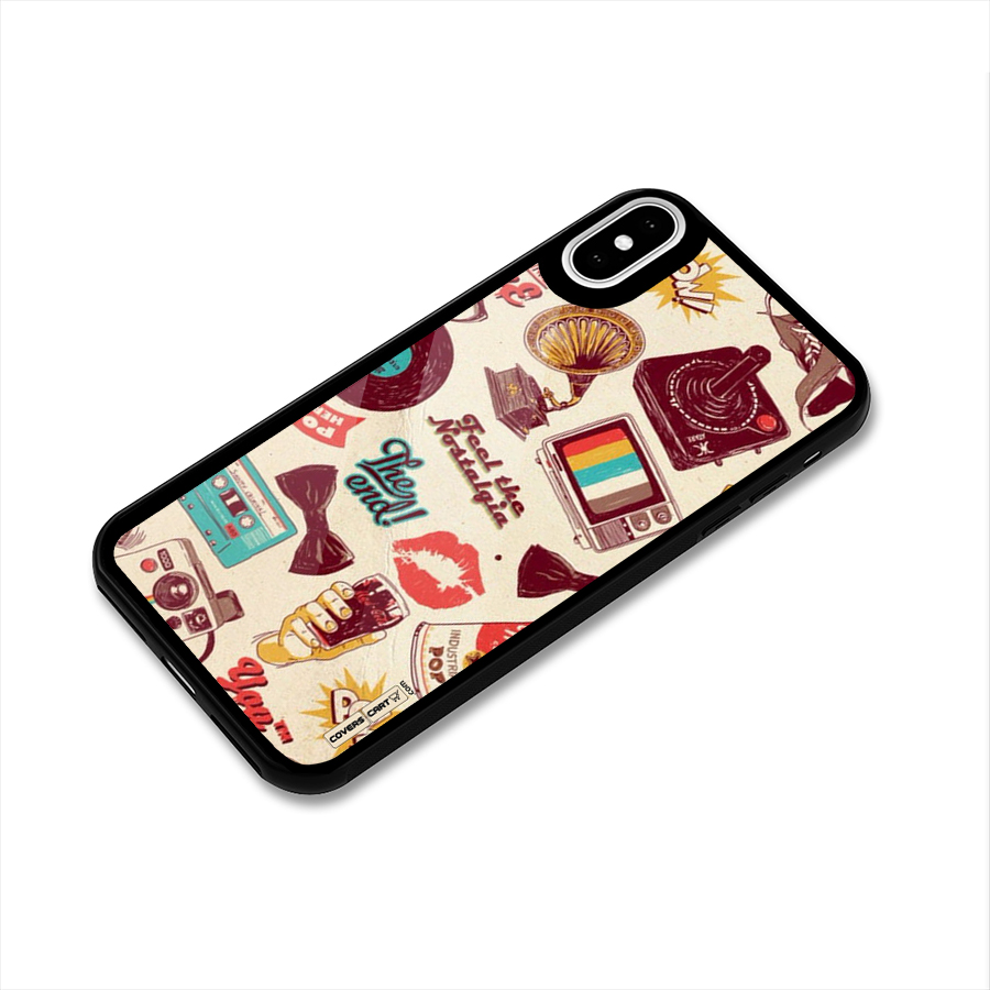 Feel The Nostalgia Glass Back Case for iPhone X