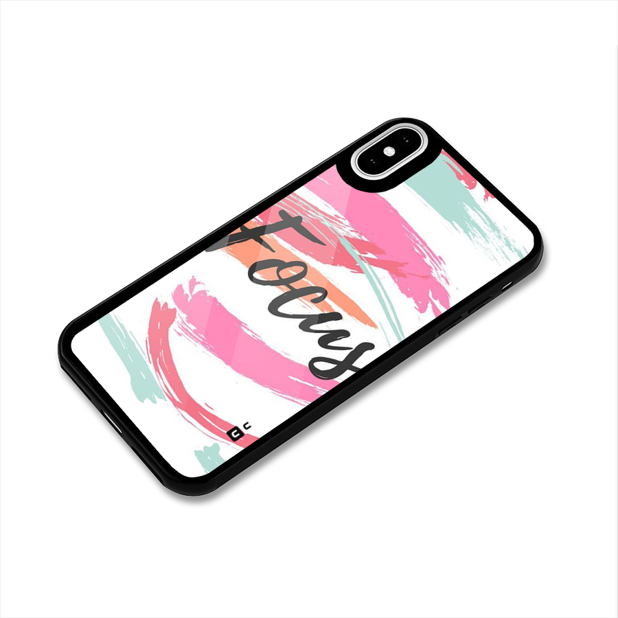 Focus Colours Glass Back Case for iPhone X