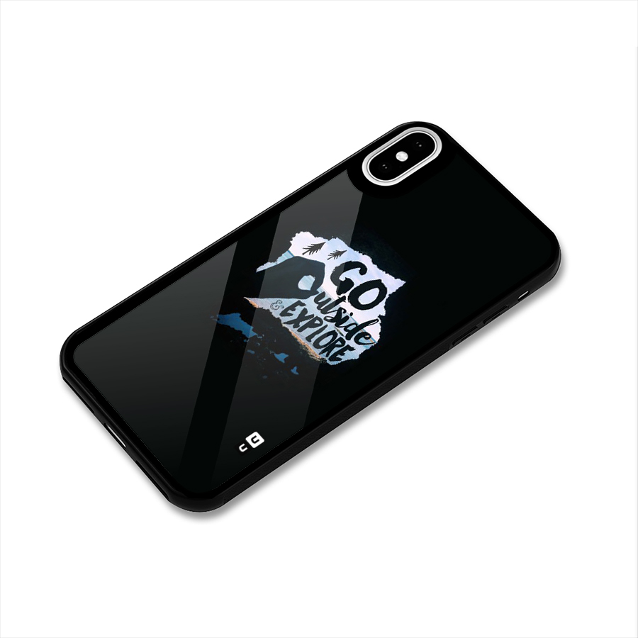Go Outside Glass Back Case for iPhone X