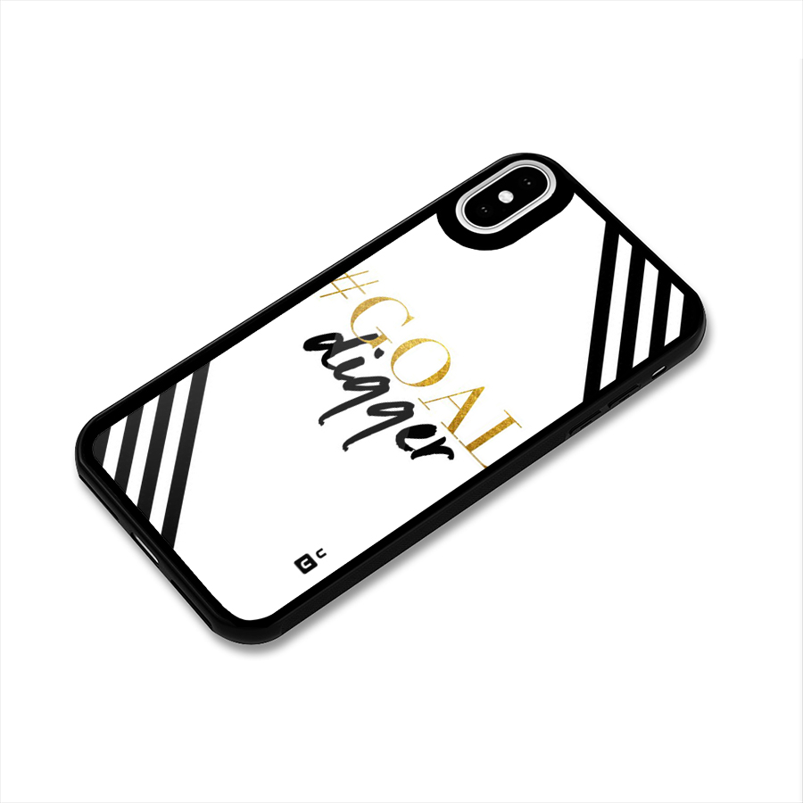 Goal Digger Glass Back Case for iPhone X