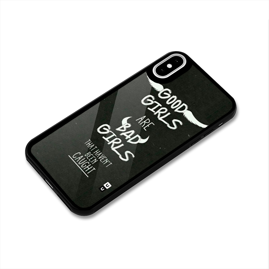 Good Bad Girls Glass Back Case for iPhone X