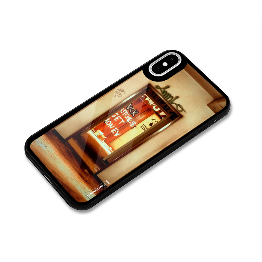 Grafitty Door Glass Back Case for iPhone X