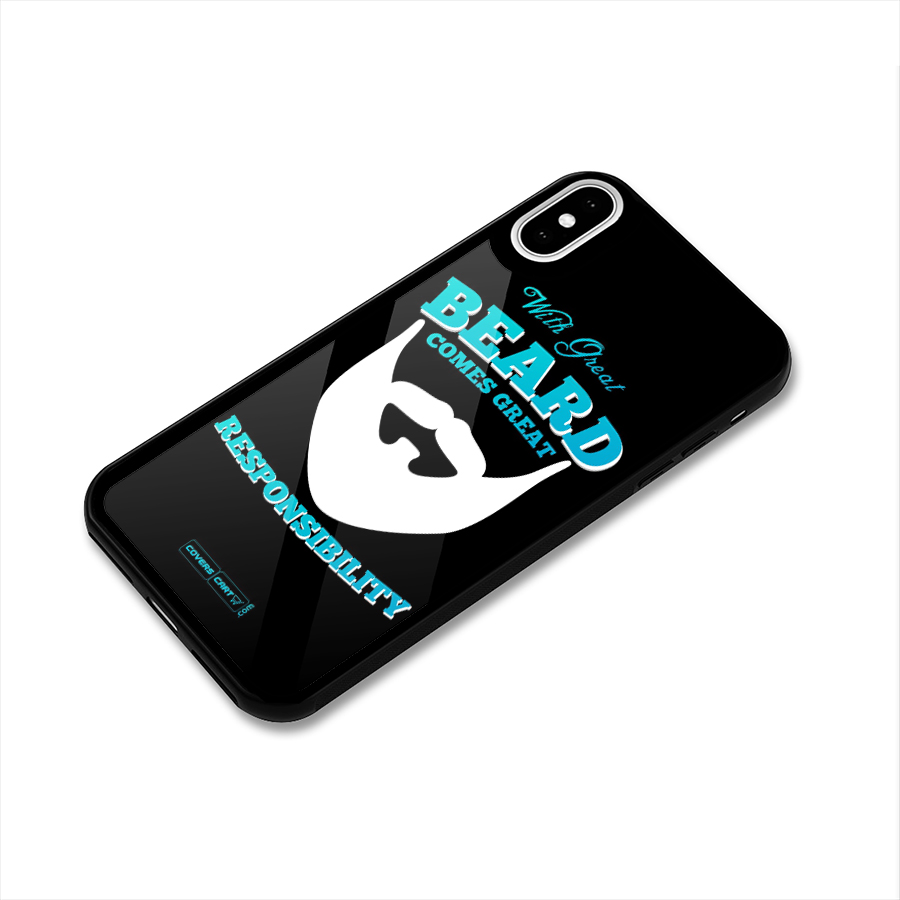 Great Beard Glass Back Case for iPhone X