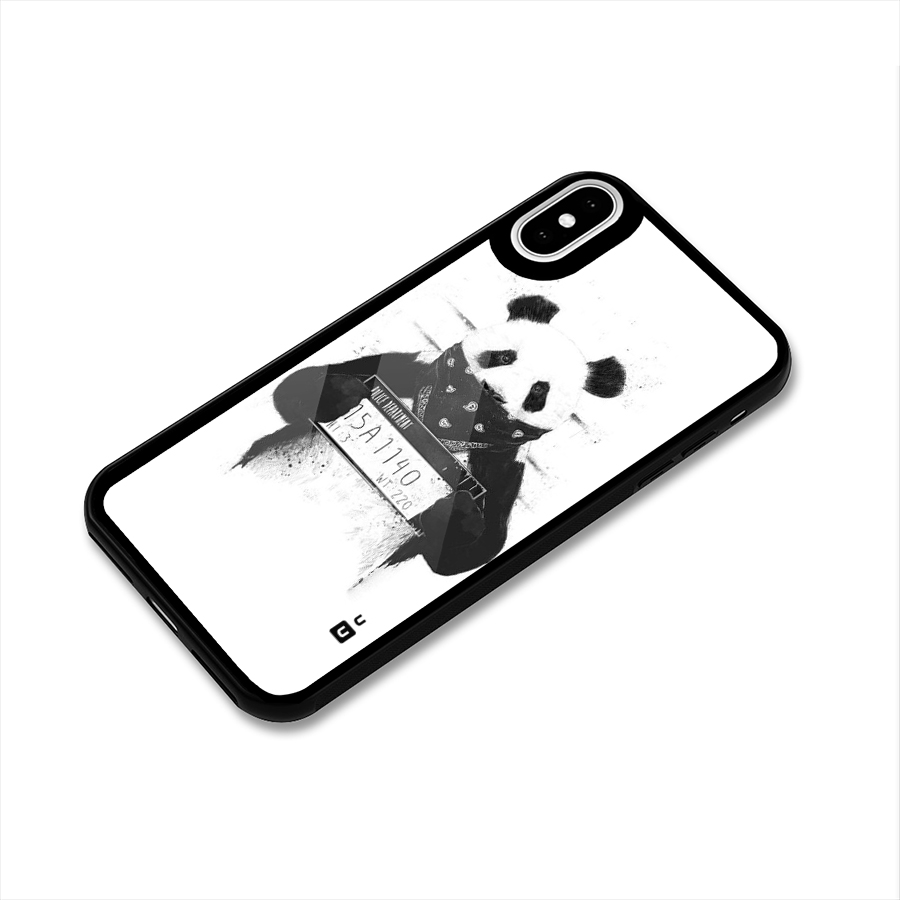 Guilty Panda Glass Back Case for iPhone X