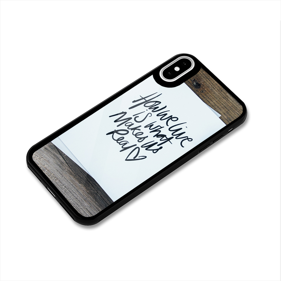 How We Live Glass Back Case for iPhone X