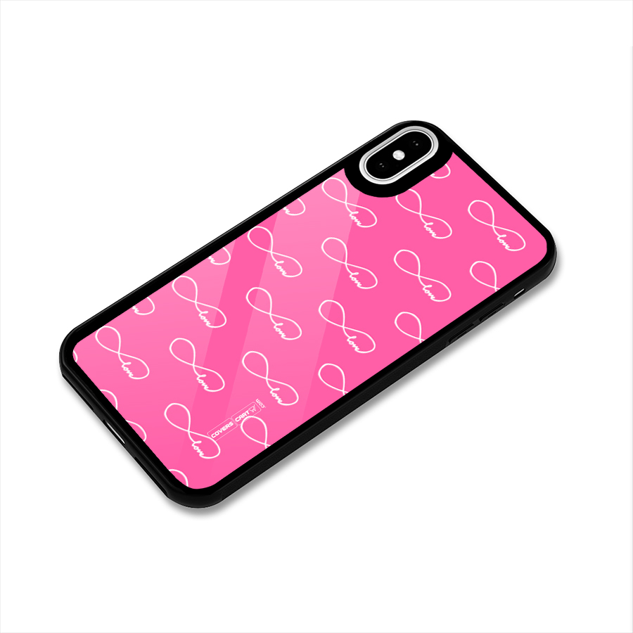 Infinity Love Glass Back Case for iPhone X