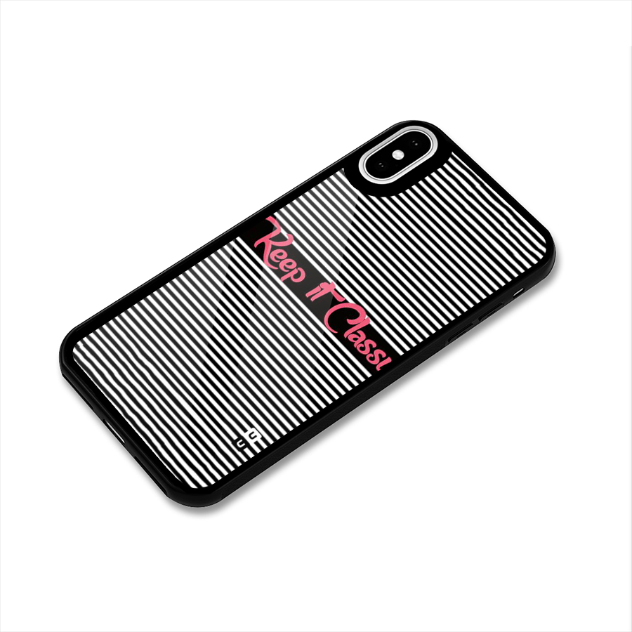 Keep It Classy Glass Back Case for iPhone X