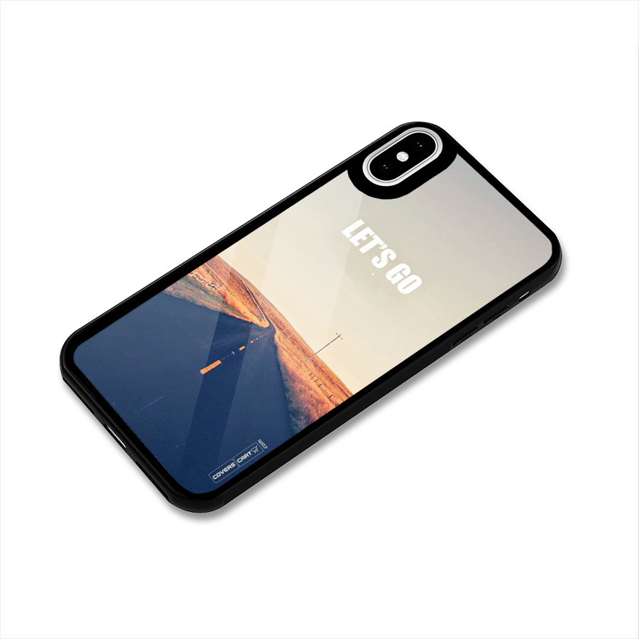 Lets Wander Glass Back Case for iPhone X