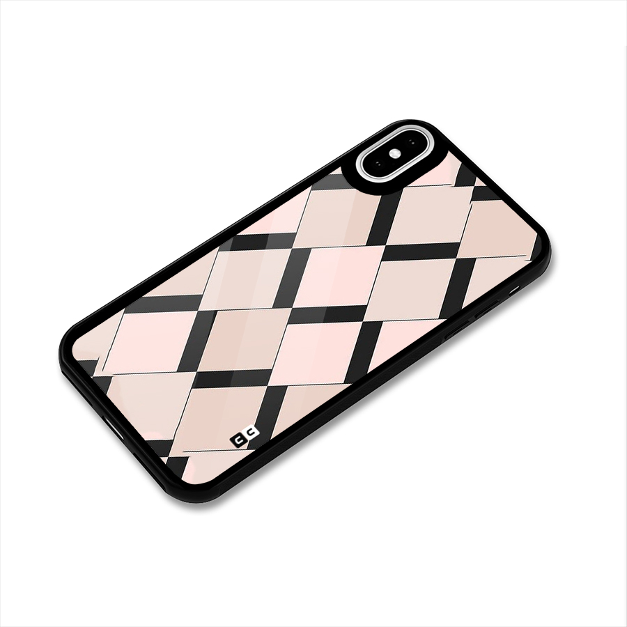 Light Pink Glass Back Case for iPhone X