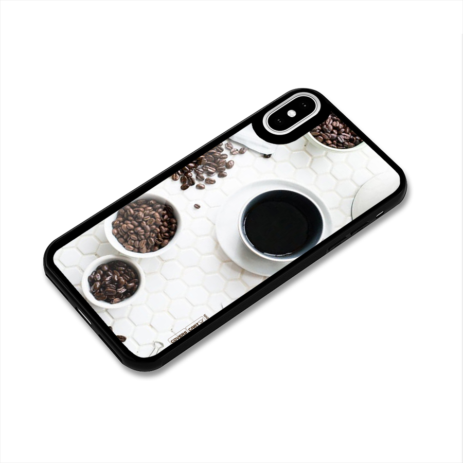 Live Coffee Glass Back Case for iPhone X
