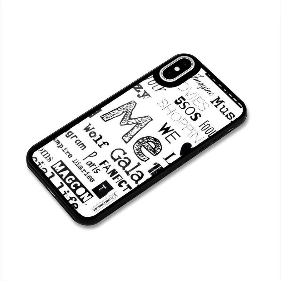 Love Things Glass Back Case for iPhone X